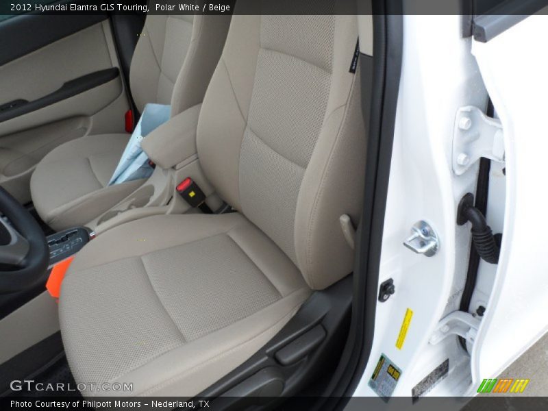 Polar White / Beige 2012 Hyundai Elantra GLS Touring