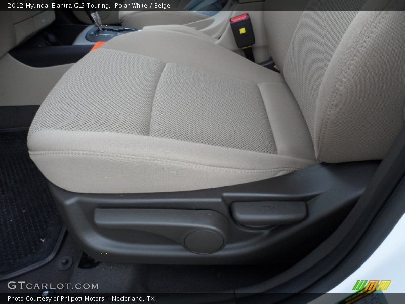 Polar White / Beige 2012 Hyundai Elantra GLS Touring