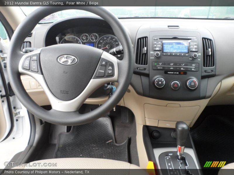 Polar White / Beige 2012 Hyundai Elantra GLS Touring