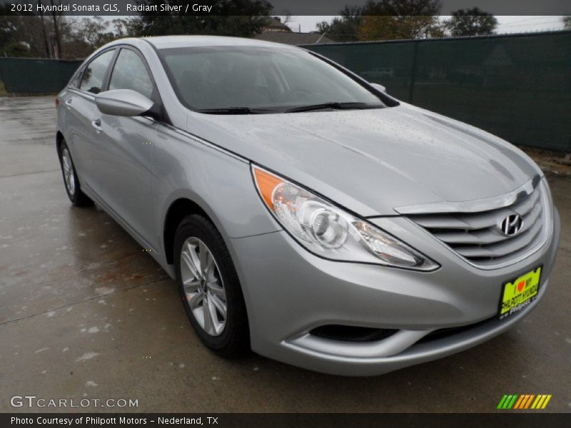 Radiant Silver / Gray 2012 Hyundai Sonata GLS