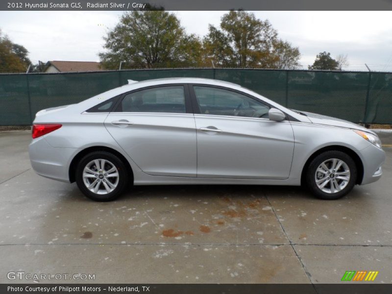 Radiant Silver / Gray 2012 Hyundai Sonata GLS