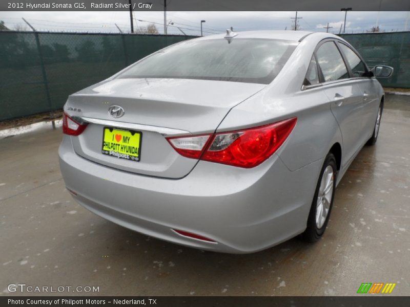Radiant Silver / Gray 2012 Hyundai Sonata GLS