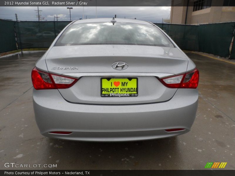Radiant Silver / Gray 2012 Hyundai Sonata GLS