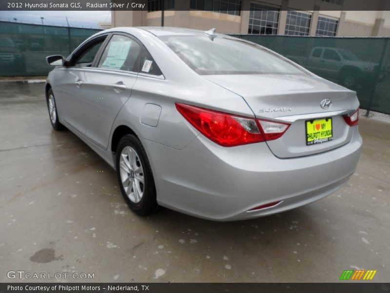 Radiant Silver / Gray 2012 Hyundai Sonata GLS