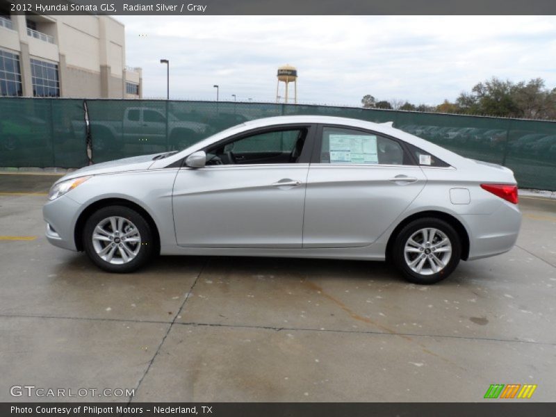 Radiant Silver / Gray 2012 Hyundai Sonata GLS