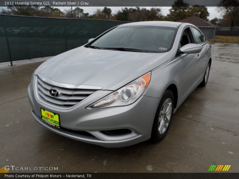 Radiant Silver / Gray 2012 Hyundai Sonata GLS