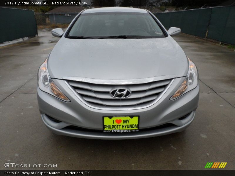 Radiant Silver / Gray 2012 Hyundai Sonata GLS