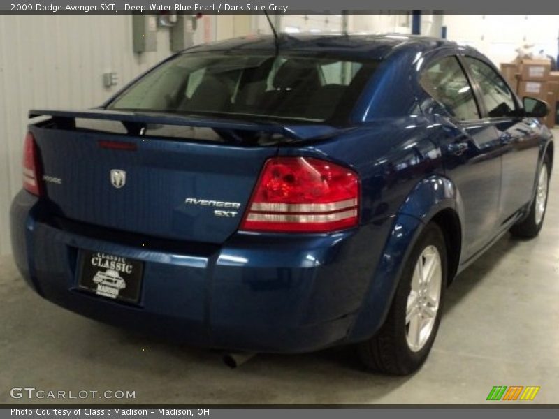 Deep Water Blue Pearl / Dark Slate Gray 2009 Dodge Avenger SXT