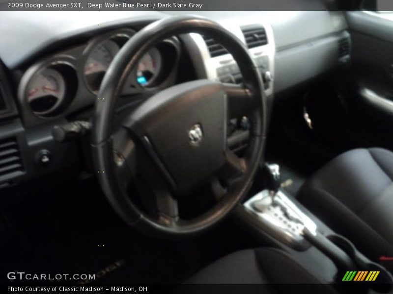 Deep Water Blue Pearl / Dark Slate Gray 2009 Dodge Avenger SXT