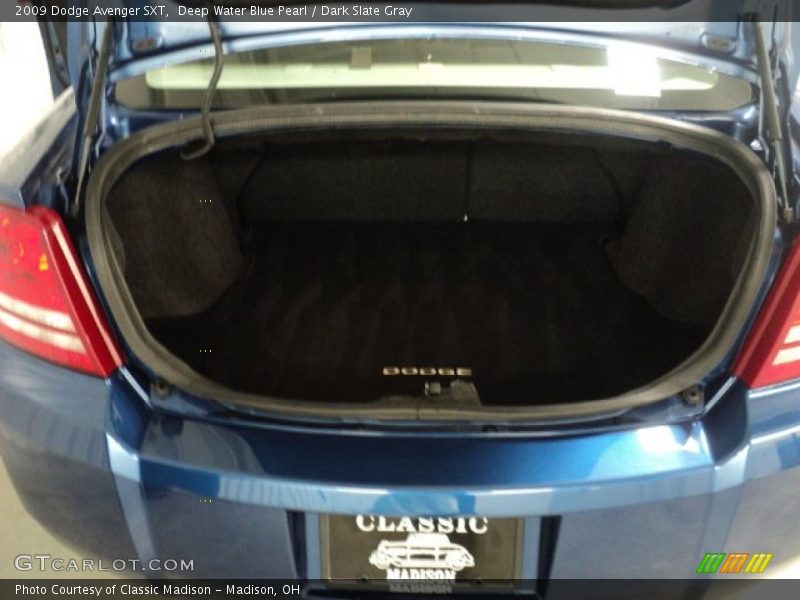 Deep Water Blue Pearl / Dark Slate Gray 2009 Dodge Avenger SXT