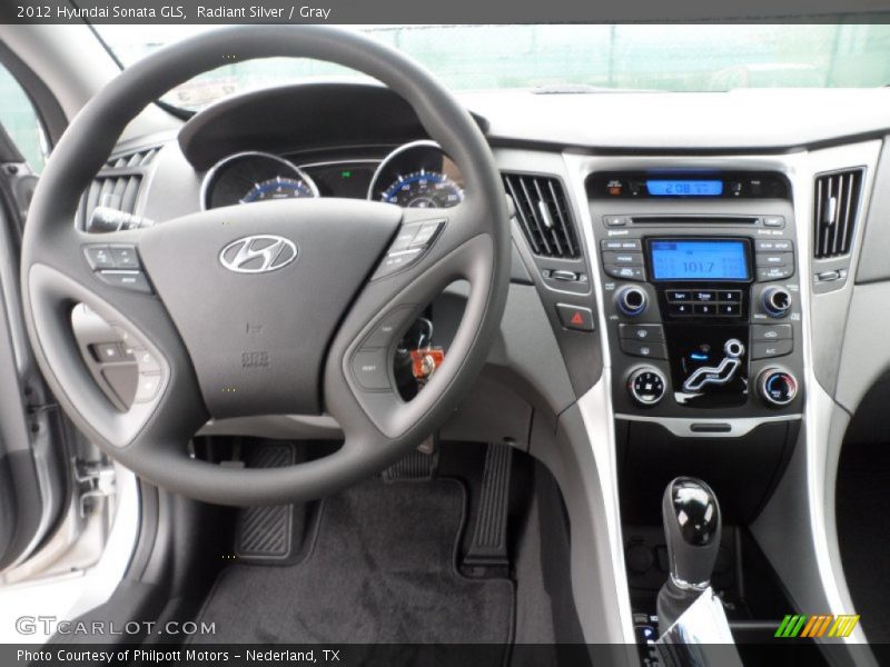 Radiant Silver / Gray 2012 Hyundai Sonata GLS