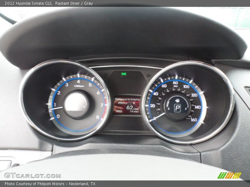 Radiant Silver / Gray 2012 Hyundai Sonata GLS