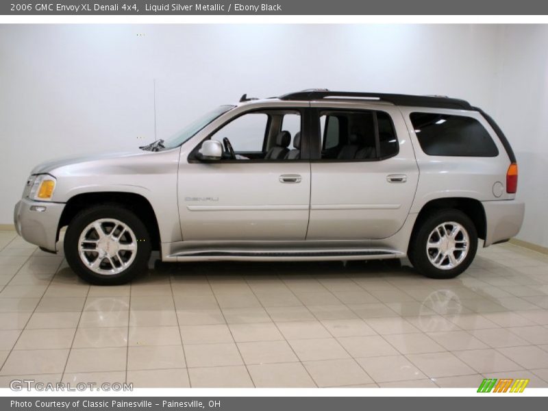 Liquid Silver Metallic / Ebony Black 2006 GMC Envoy XL Denali 4x4