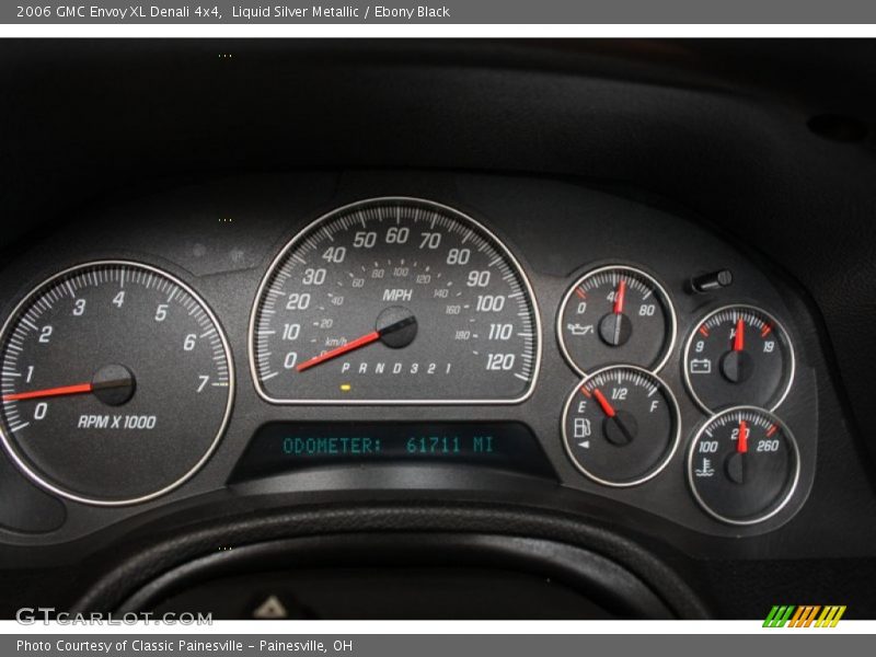 Liquid Silver Metallic / Ebony Black 2006 GMC Envoy XL Denali 4x4
