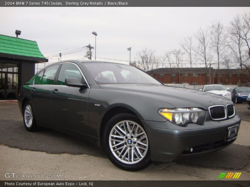 Sterling Grey Metallic / Black/Black 2004 BMW 7 Series 745i Sedan