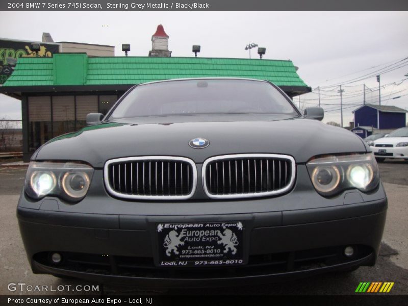 Sterling Grey Metallic / Black/Black 2004 BMW 7 Series 745i Sedan