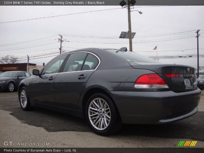 Sterling Grey Metallic / Black/Black 2004 BMW 7 Series 745i Sedan