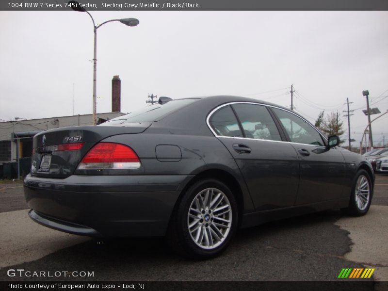 Sterling Grey Metallic / Black/Black 2004 BMW 7 Series 745i Sedan