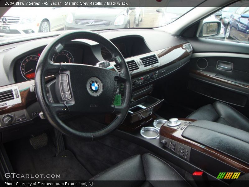 Sterling Grey Metallic / Black/Black 2004 BMW 7 Series 745i Sedan