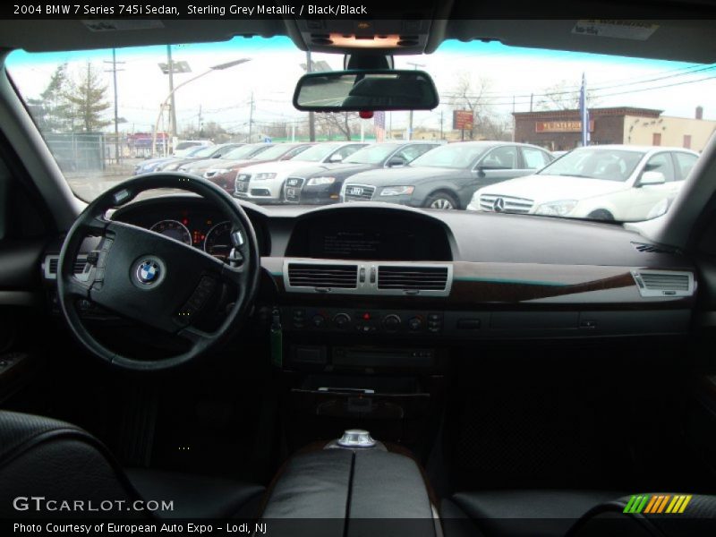 Sterling Grey Metallic / Black/Black 2004 BMW 7 Series 745i Sedan