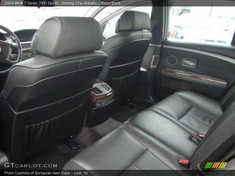 Sterling Grey Metallic / Black/Black 2004 BMW 7 Series 745i Sedan