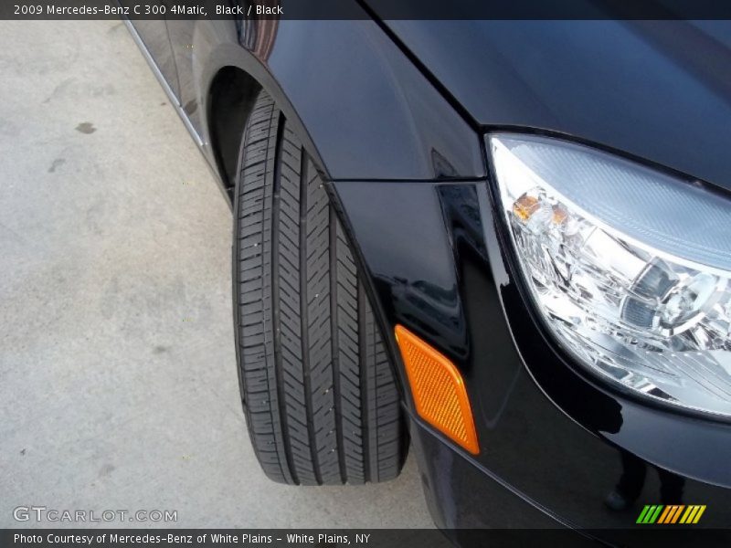 Black / Black 2009 Mercedes-Benz C 300 4Matic