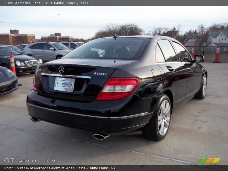 Black / Black 2009 Mercedes-Benz C 300 4Matic