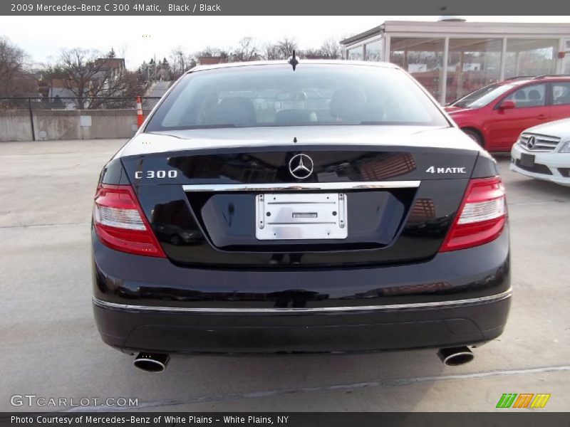 Black / Black 2009 Mercedes-Benz C 300 4Matic