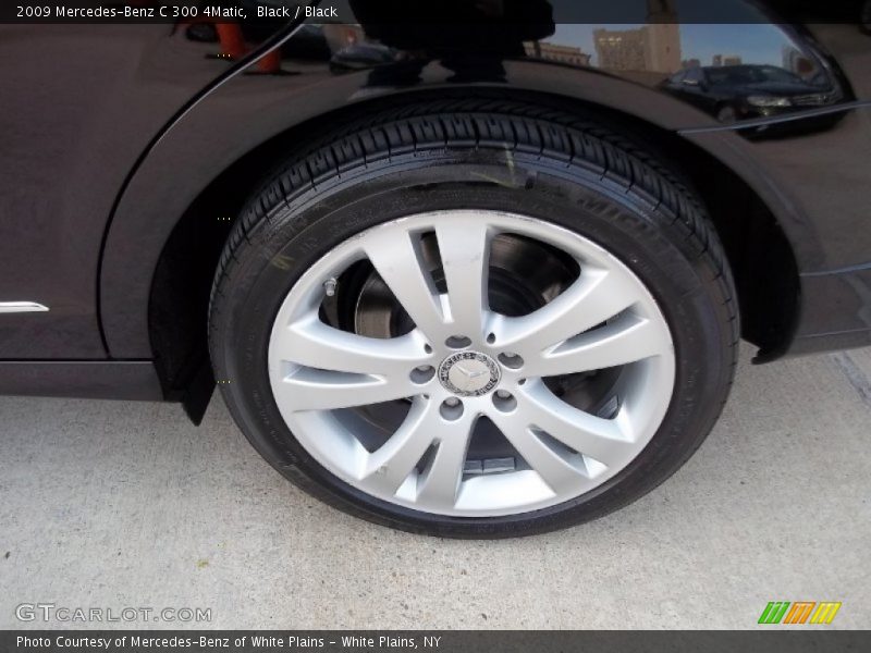 Black / Black 2009 Mercedes-Benz C 300 4Matic