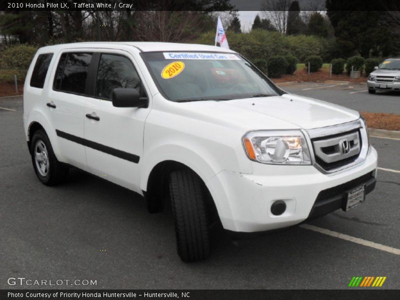 Taffeta White / Gray 2010 Honda Pilot LX