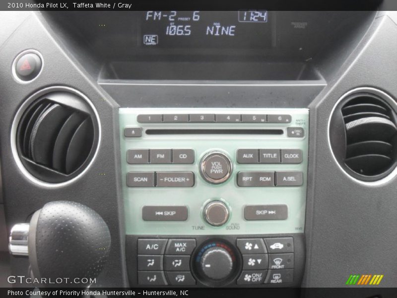 Taffeta White / Gray 2010 Honda Pilot LX