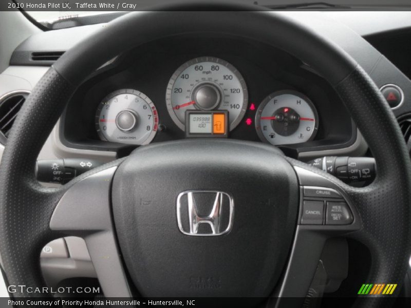 Taffeta White / Gray 2010 Honda Pilot LX