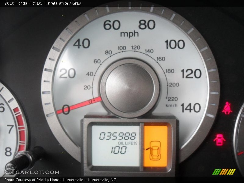 Taffeta White / Gray 2010 Honda Pilot LX