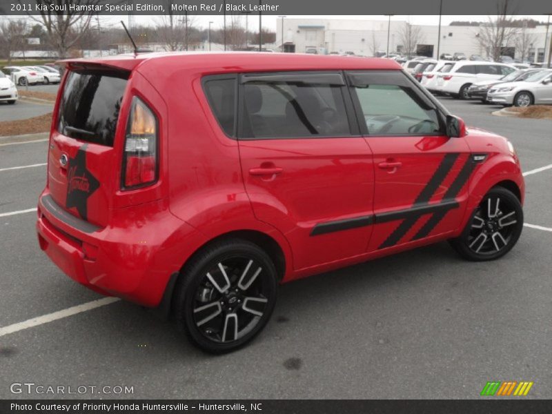 Molten Red / Black Leather 2011 Kia Soul Hamstar Special Edition
