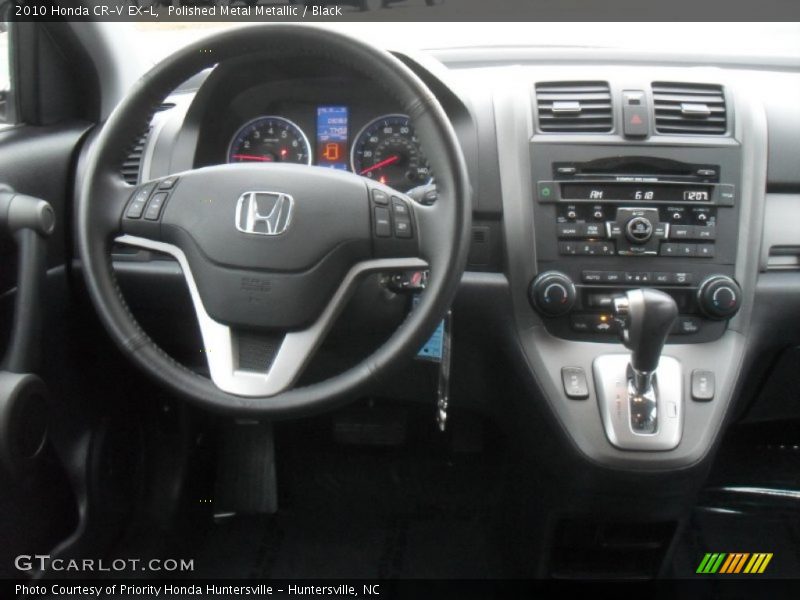 Polished Metal Metallic / Black 2010 Honda CR-V EX-L