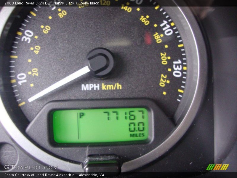 Narvik Black / Ebony Black 2008 Land Rover LR2 HSE