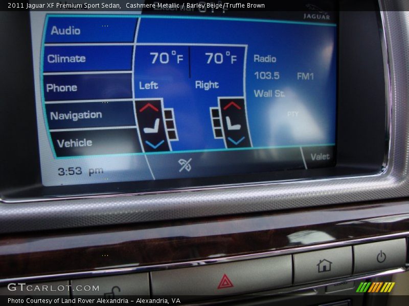 Cashmere Metallic / Barley Beige/Truffle Brown 2011 Jaguar XF Premium Sport Sedan