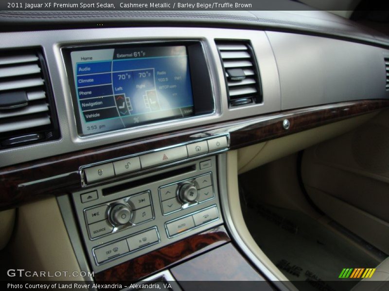 Cashmere Metallic / Barley Beige/Truffle Brown 2011 Jaguar XF Premium Sport Sedan