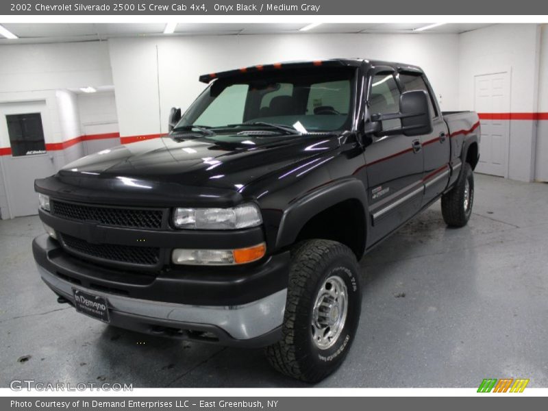 Onyx Black / Medium Gray 2002 Chevrolet Silverado 2500 LS Crew Cab 4x4