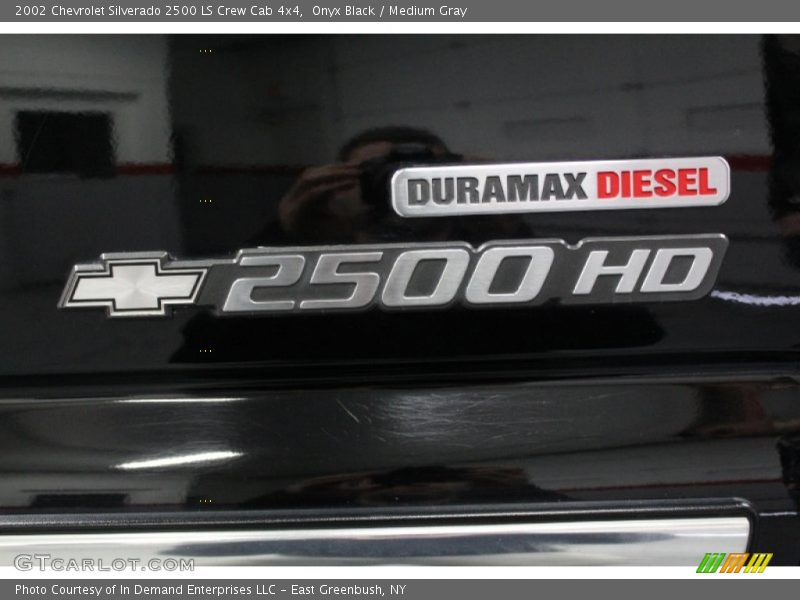 Onyx Black / Medium Gray 2002 Chevrolet Silverado 2500 LS Crew Cab 4x4