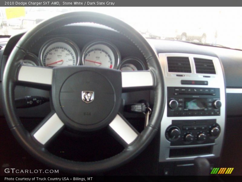 Stone White / Dark Slate Gray 2010 Dodge Charger SXT AWD