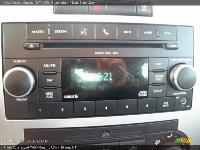 Stone White / Dark Slate Gray 2010 Dodge Charger SXT AWD