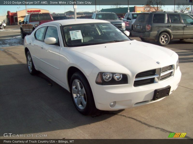 Stone White / Dark Slate Gray 2010 Dodge Charger SXT AWD