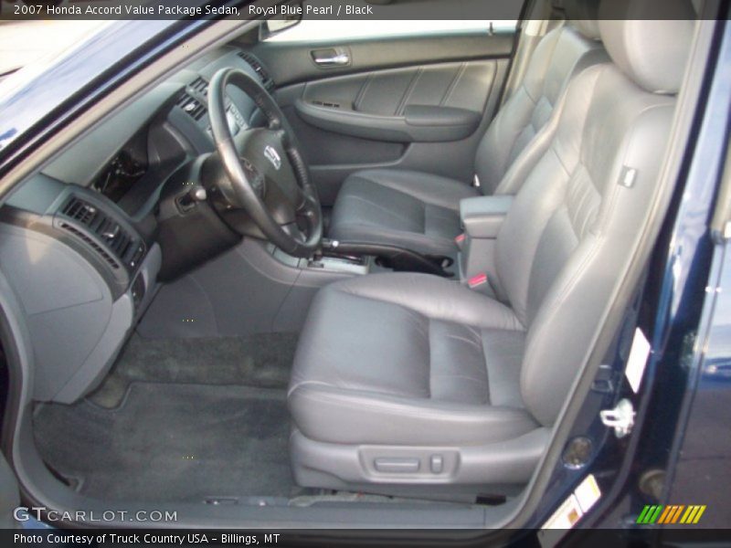 Royal Blue Pearl / Black 2007 Honda Accord Value Package Sedan