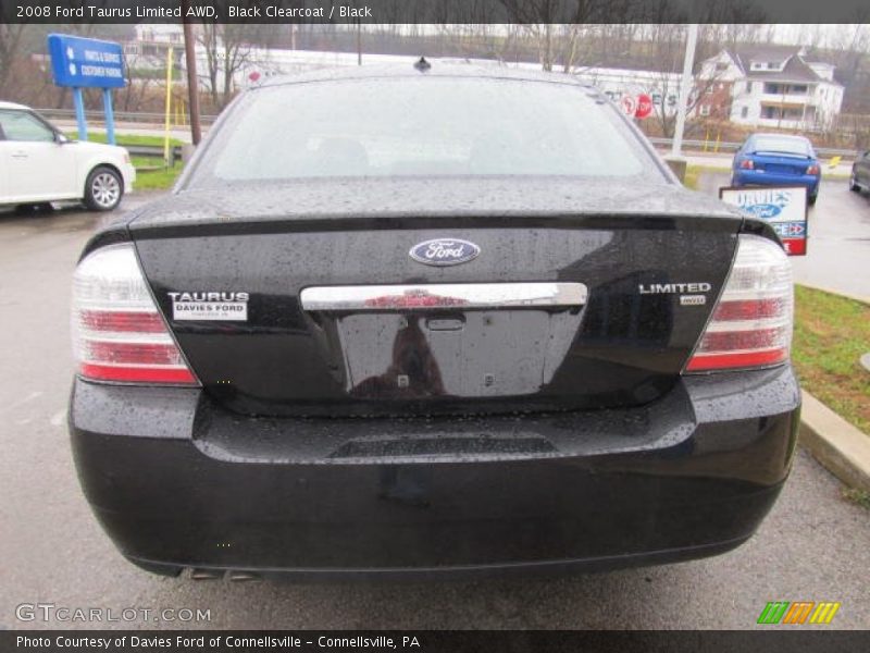 Black Clearcoat / Black 2008 Ford Taurus Limited AWD