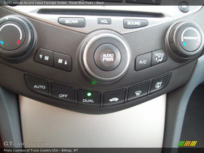 Royal Blue Pearl / Black 2007 Honda Accord Value Package Sedan