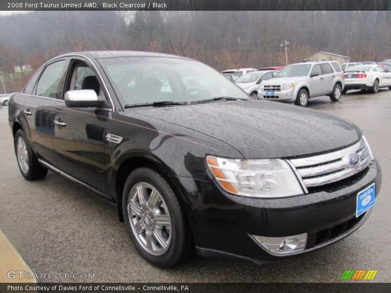Black Clearcoat / Black 2008 Ford Taurus Limited AWD