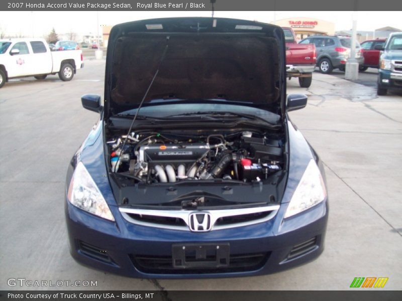 Royal Blue Pearl / Black 2007 Honda Accord Value Package Sedan