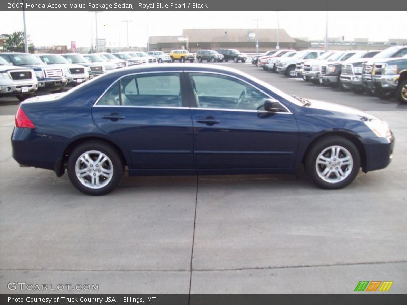 Royal Blue Pearl / Black 2007 Honda Accord Value Package Sedan