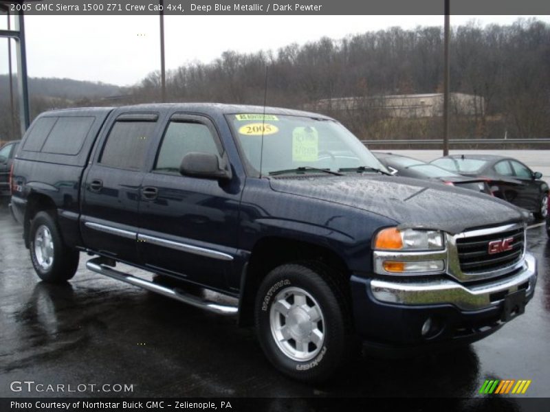 Deep Blue Metallic / Dark Pewter 2005 GMC Sierra 1500 Z71 Crew Cab 4x4